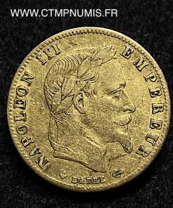 ,5,FRANCS,OR,NAPOLEON,III,1862,BB,STRASBOURG,