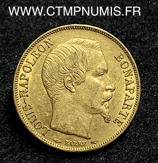 ,20,FRANCS,OR,LOUIS,NAPOLEON,1852,PARIS,