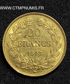 ,ROYALE,20,FRANCS,OR,LOUIS,PHILIPPE,1848,PARIS,