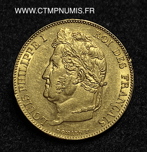 ,ROYALE,20,FRANCS,OR,LOUIS,PHILIPPE,1848,PARIS,