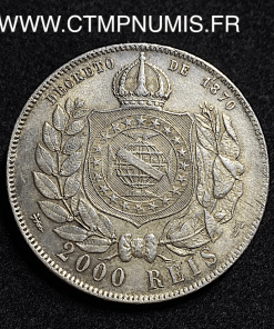 ,BRESIL,2000,REIS,ARGENT,PETRUS,II,1889,