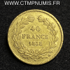 ,LOUIS,PHILIPPE,40,FRANCS,OR,1838,A,PARIS,