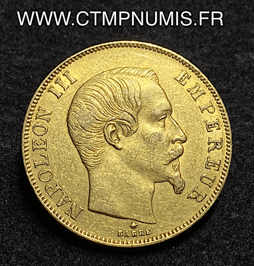 ,50,FRANCS,OR,NAPOLEON,III,1858,STRASBOURG,