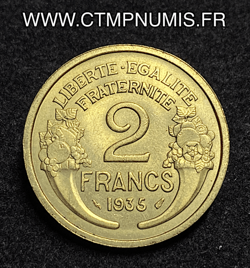 ,MONNAIE,2,FRANCS,MORLON,BRONZE,1935,