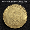 ,MONNAIE,10,FRANCS,OR,COQ,1900,