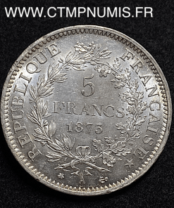 ,5,FRANCS,ARGENT,HERCULE,1873,A,PARIS,