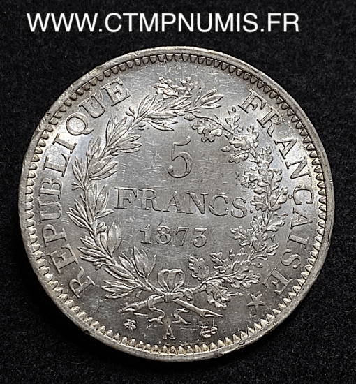 ,5,FRANCS,ARGENT,HERCULE,1873,A,PARIS,