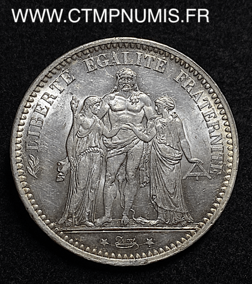 ,5,FRANCS,ARGENT,HERCULE,1873,A,PARIS,