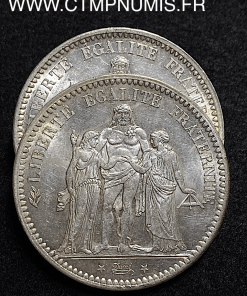 ,5,FRANCS,ARGENT,HERCULE,1873,A,PARIS,