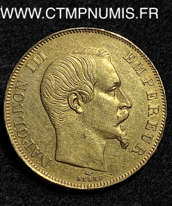 ,EMPIRE,50,FRANCS,OR,NAPOLEON,III,1858,A,PARIS,