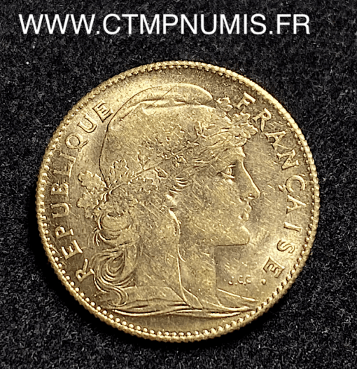 ,MONNAIE,REPUBLIQUE,10,FRANCS,OR,COQ,1912,