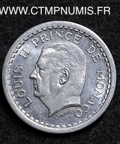 ,MONNAIE,MONACO,1,FRANC,ALUMINIUM,LOUIS,II,1943,SPL,