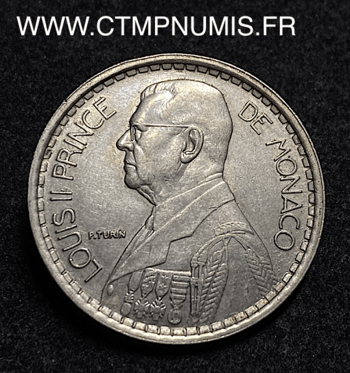 ,MONACO,20,FRANCS,LOUIS,II,1947,SUP,