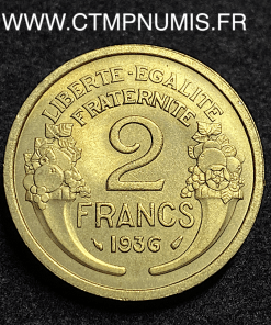 ,MONNAIE,2,FRANCS,MORLON,1936,SPL,