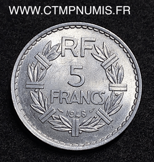 ,5,FRANCS,LAVRILLIER,ALUMINIUM,1948,SPL,