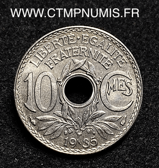 ,MONNAIE,10,CENTIMES,LINDAUER,1935,SPL,