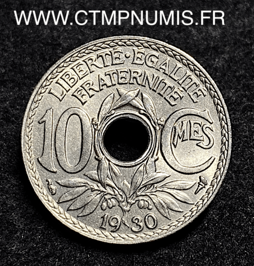 ,MONNAIE,10,CENTIMES,LINDAUER,1930,SPL,