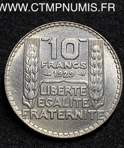 ,MONNAIE,10,FRANCS,TURIN,ARGENT,1929,SPL,