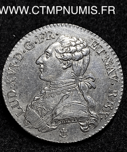 ,LOUIS,XVI,1/5,ECU,ARGENT,1788,H,LA,ROCHELLE,