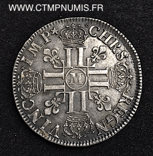 ,ROYALE,LOUIS,XIV,ECU,ARGENT,1691,M,TOULOUSE,