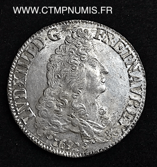 ,ROYALE,LOUIS,XIV,ECU,ARGENT,1692,M,TOULOUSE,