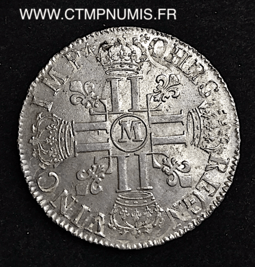 ,ROYALE,LOUIS,XIV,ECU,ARGENT,1692,M,TOULOUSE,