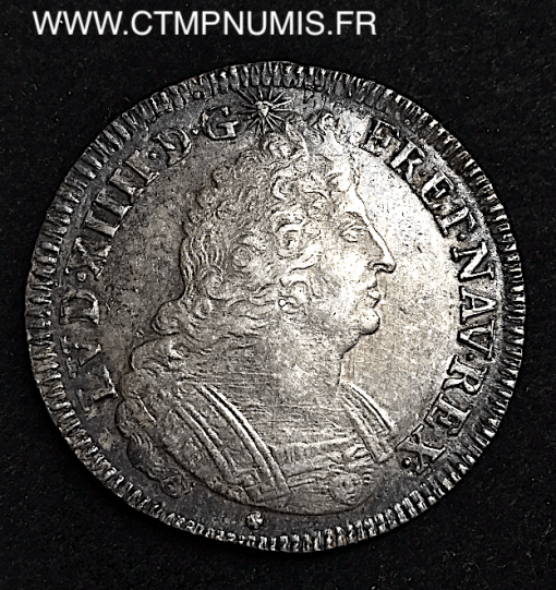 ,LOUIS,XIV,ECU,AUX,PALMES,1694,M,TOULOUSE,