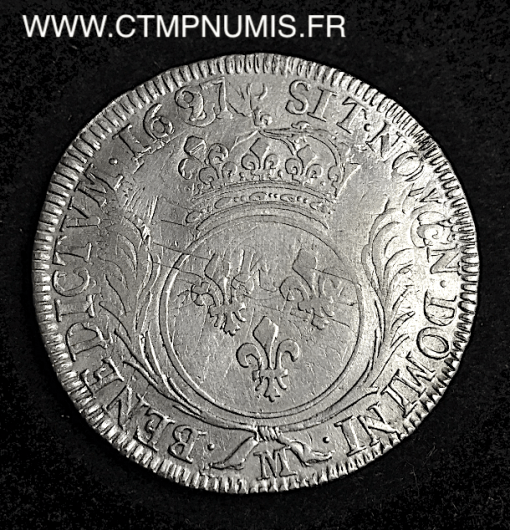 ,LOUIS,XIV,ECU,AUX,PALMES,1697,M,TOULOUSE,