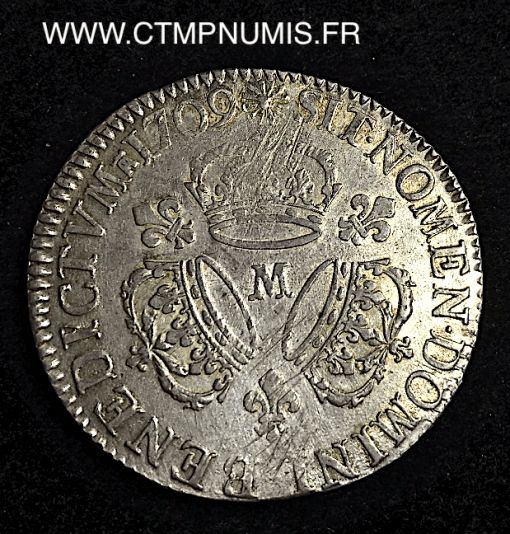 ,LOUIS,XIV,ECU,3,COURONNES,1709,M,TOULOUSE,