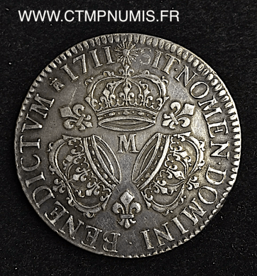 ,LOUIS,XIV,ECU,,3,COURONNES,1711,M,TOULOUSE,