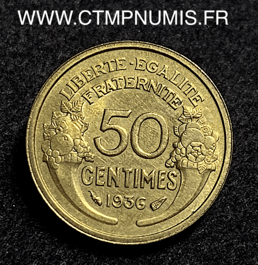 ,MONNAIE,50,CENTIMES,MORLON,1936,