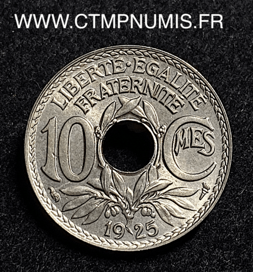 ,MONNAIE,10,CENTIMES,LINDAUER,1925,SPL,