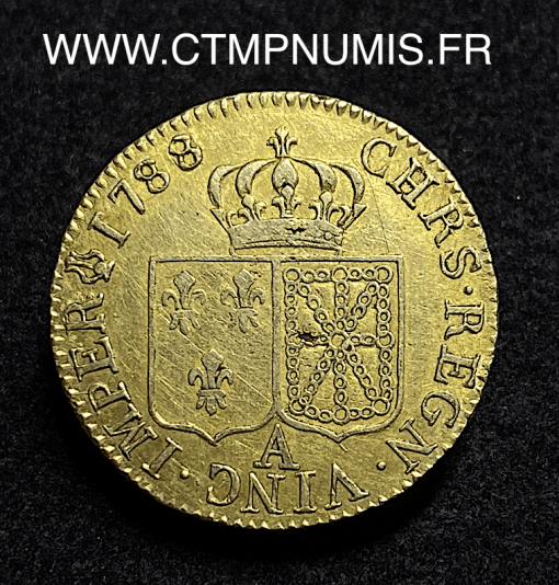,MONNAIE,ROYALE,LOUIS,XVI,LOUIS,OR,1788,A,PARIS,