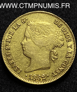 ,MONNAIE,PHILIPPINES,4,PESOS,OR,ISABEL,2°,1868,