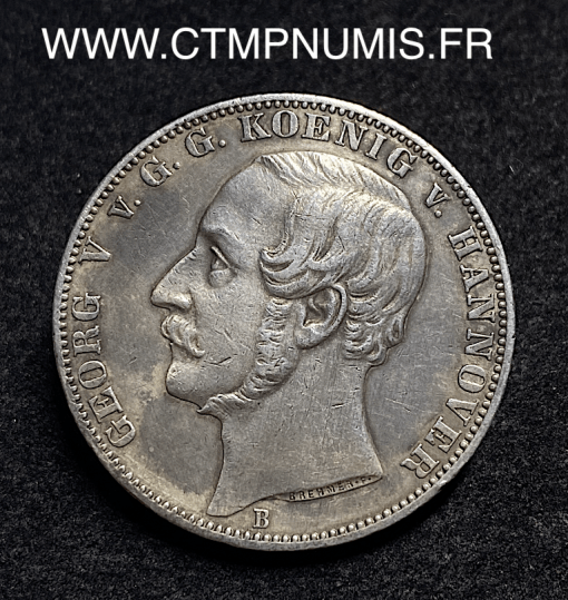 ,ALLEMAGNE,HANOVRE,1,THALER,ARGENT,1863,