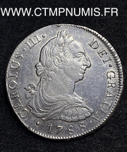,PEROU,8,REALES,ARGENT,CHARLES,III,1788,LIMA,