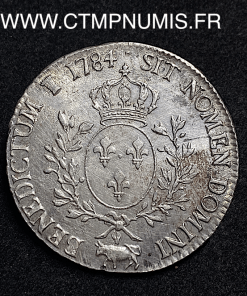 ,ROYALE,LOUIS,XVI,ECU,ARGENT,1784,PAU,