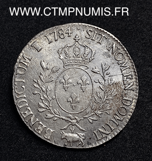 ,ROYALE,LOUIS,XVI,ECU,ARGENT,1784,PAU,