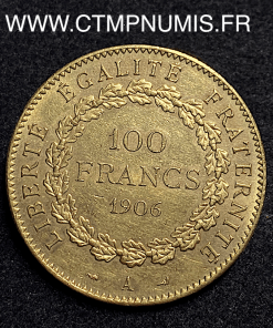 ,REPUBLIQUE,100,FRANCS,OR,GENIE,1906,A,PARIS,