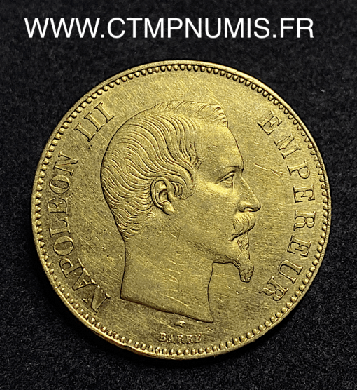 ,EMPIRE,100,FRANCS,OR,NAPOLEON,III,1855,PARIS,