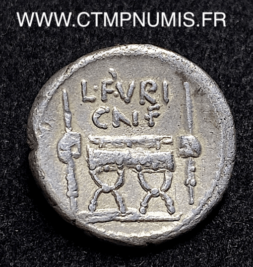 ,MONNAIE,REPUBLIQUE,ROMAINE,DENIER,ARGENT,FURIA,CHAISE,CURULE,