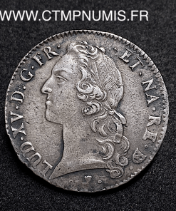 ,ROYALE,LOUIS,XV,ECU,ARGENT,1766,PAU,