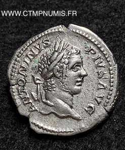 ,DENIER,CARACALLA,PONTIF,TRP,XI,COS,II,CAVALIER,