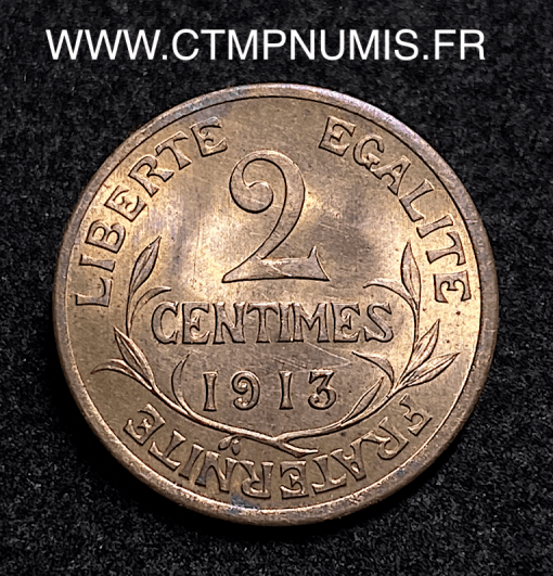 ,2,CENTIMES,DANIEL,DUPUIS,1913,SPL,