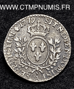 ,ROYALE,LOUIS,XV,1/20,ECU,ARGENT,1779,A,PARIS,