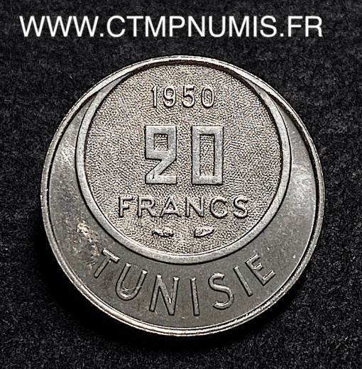 ,TUNISIE,ESSAI,20,FRANCS,1950,