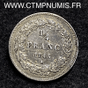 ,BELGIQUE,1/4,FRANC,ARGENT,LEOPOLD,I°,1843,