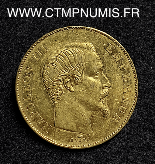 ,EMPIRE,50,FRANCS,OR,NAPOLEON,III,1856,PARIS,