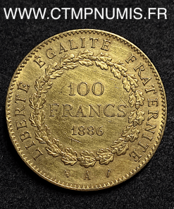 ,REPUBLIQUE,100,FRANCS,OR,GENIE,1886,PARIS,