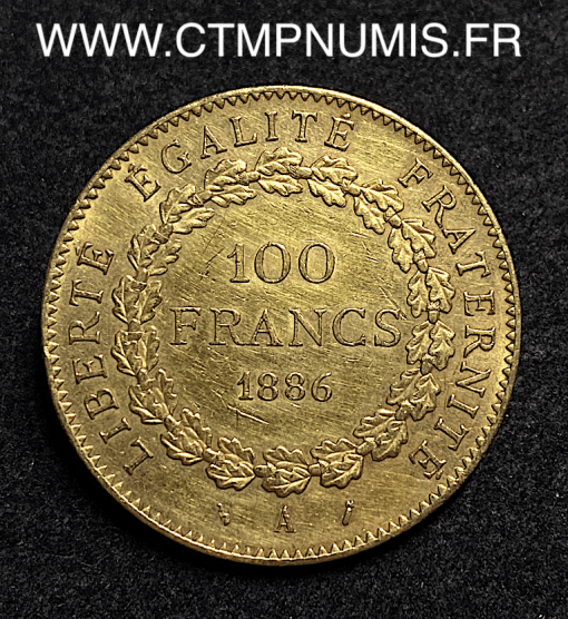 ,REPUBLIQUE,100,FRANCS,OR,GENIE,1886,PARIS,